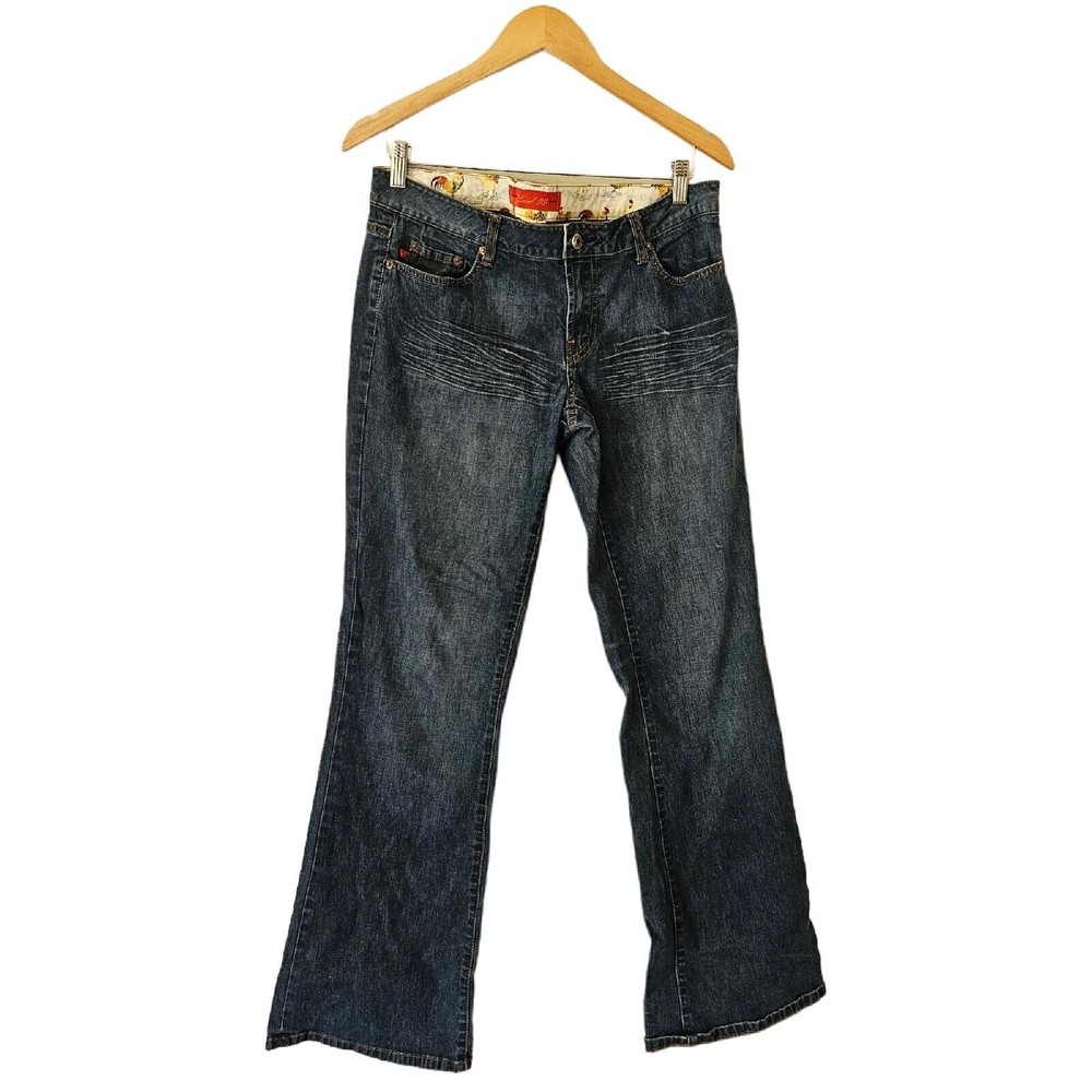 Level 99 Wide Leg Jeans‎ Womens  Dark Blue Stretch 33